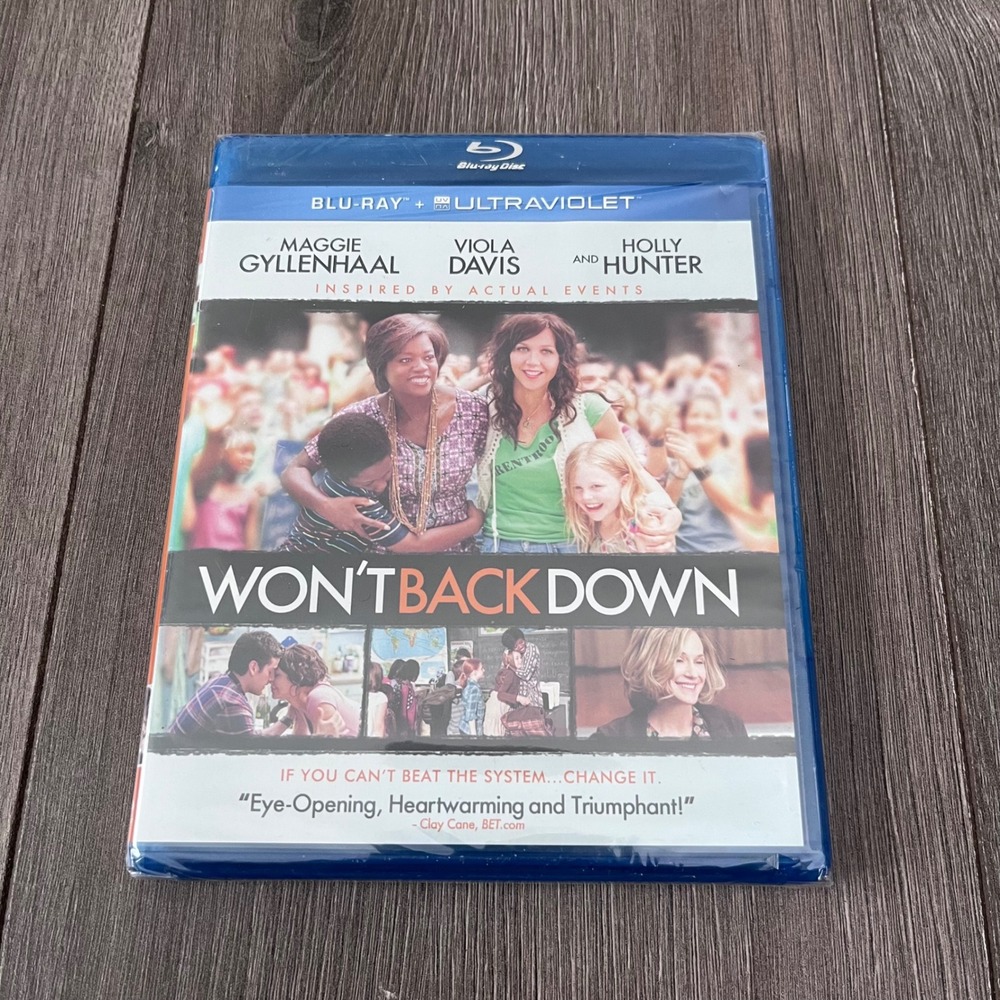 Wont Back Down Blu-ray Maggie Gyllenhaal Viola Davis New Sealed Drama Movie